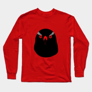 Black Goshawk with red eyes Long Sleeve T-Shirt